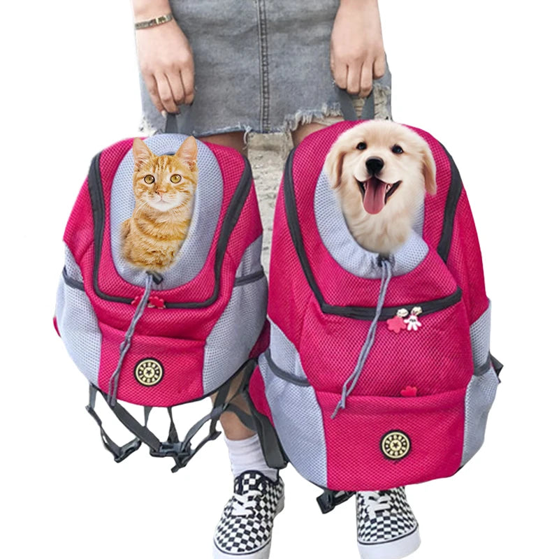 Portable travel dog backpack