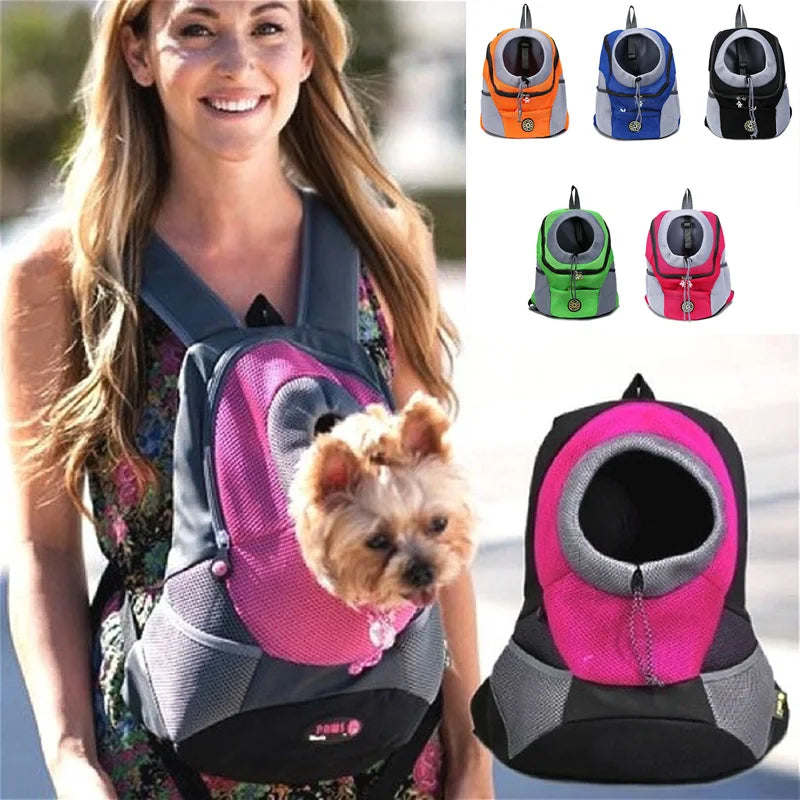 Portable travel dog backpack