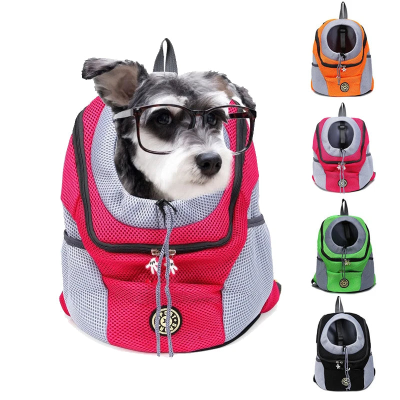 Portable travel dog backpack