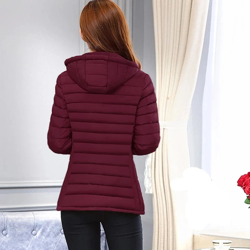 New Winter Fashion Jacket for Women | Stand-Collar Warm Casual Parka