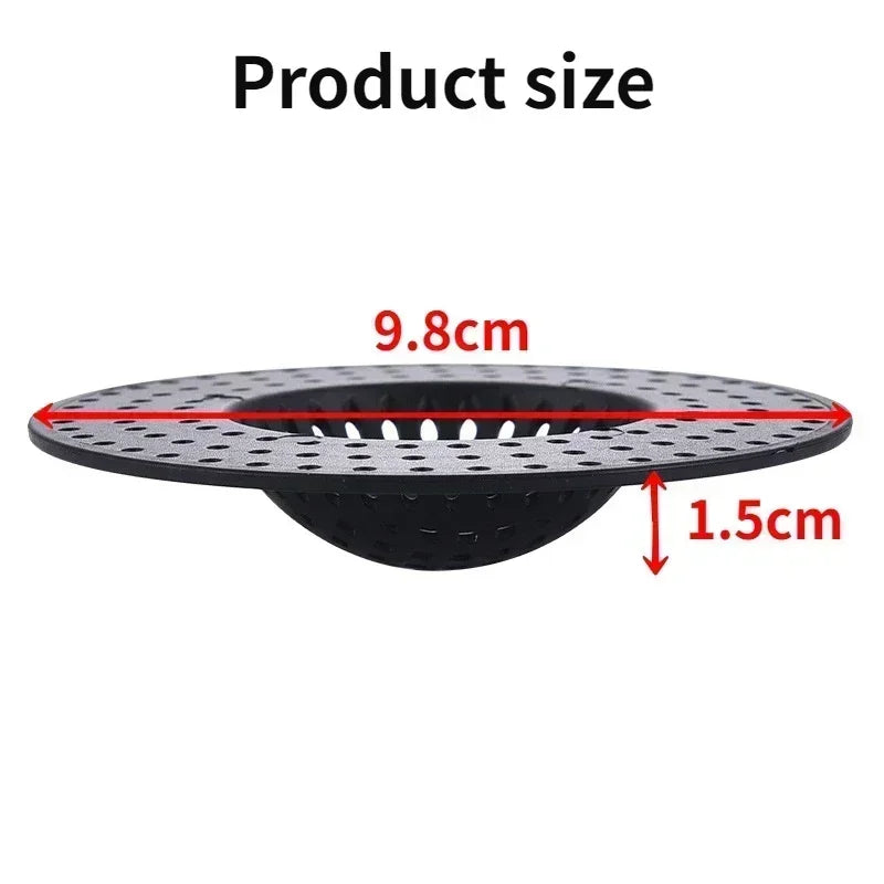 Silicone Hair Filter Sink Strainer – Anti-Blocking Bathtub, Shower & Floor Drain Stopper Plug