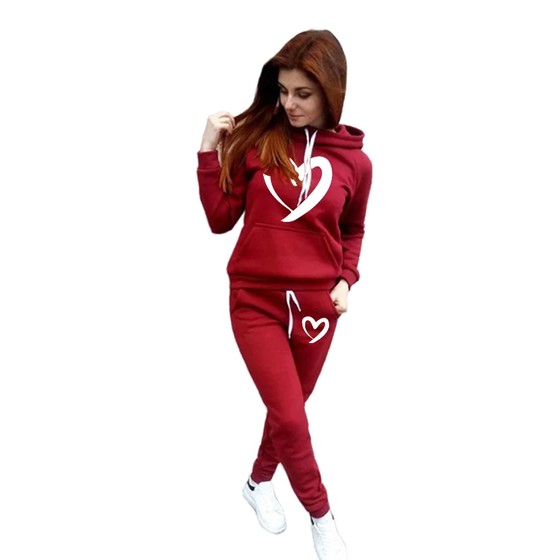 Comfortable Ladies’ Tracksuit | Soft Hooded Jogging Suit for Casual Sports Wear