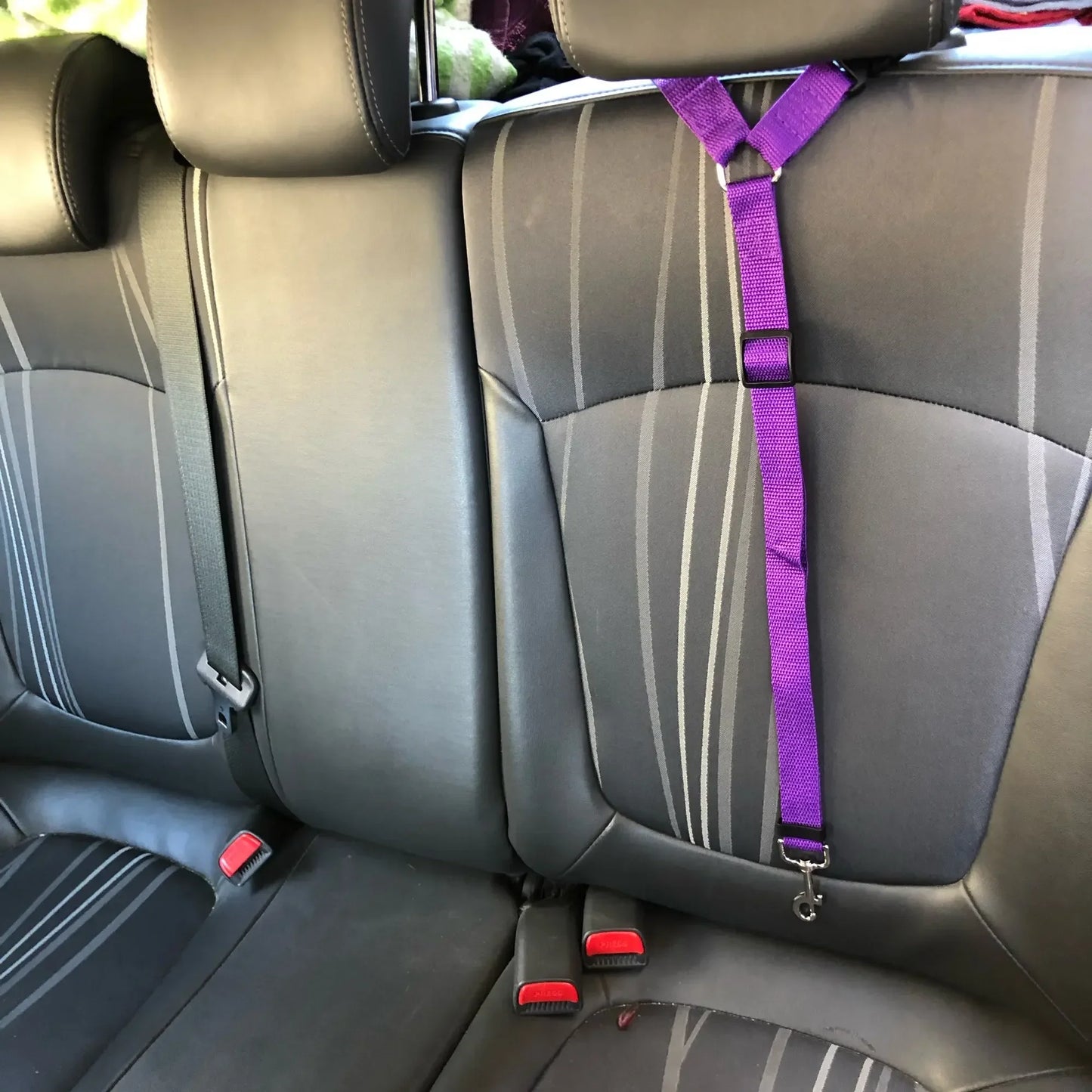 "Two-in-One Pet Car Seat Belt - Adjustable Nylon Lead Leash & Backseat Safety Belt for Dogs - Harness Collar Pet Accessories"