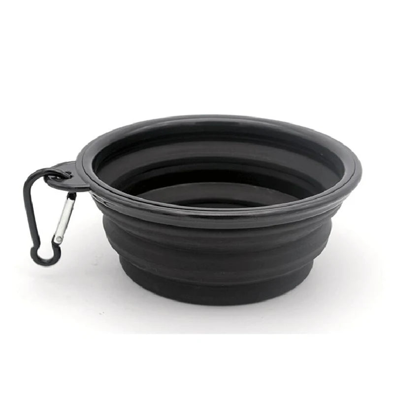 Portable Silicone Dog/Cat Feeder Bowl 2 in 1