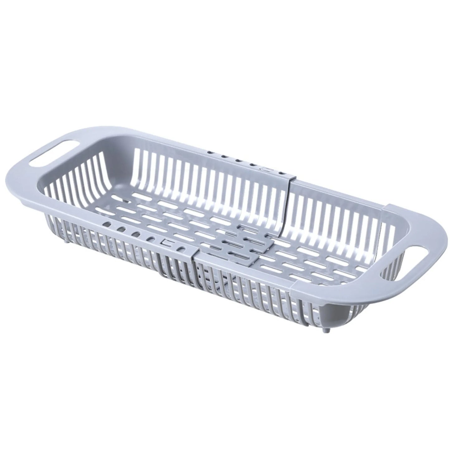 Telescopic Kitchen Organizer Rack – Adjustable Drain Basket for Soap, Sponge, and Vegetables