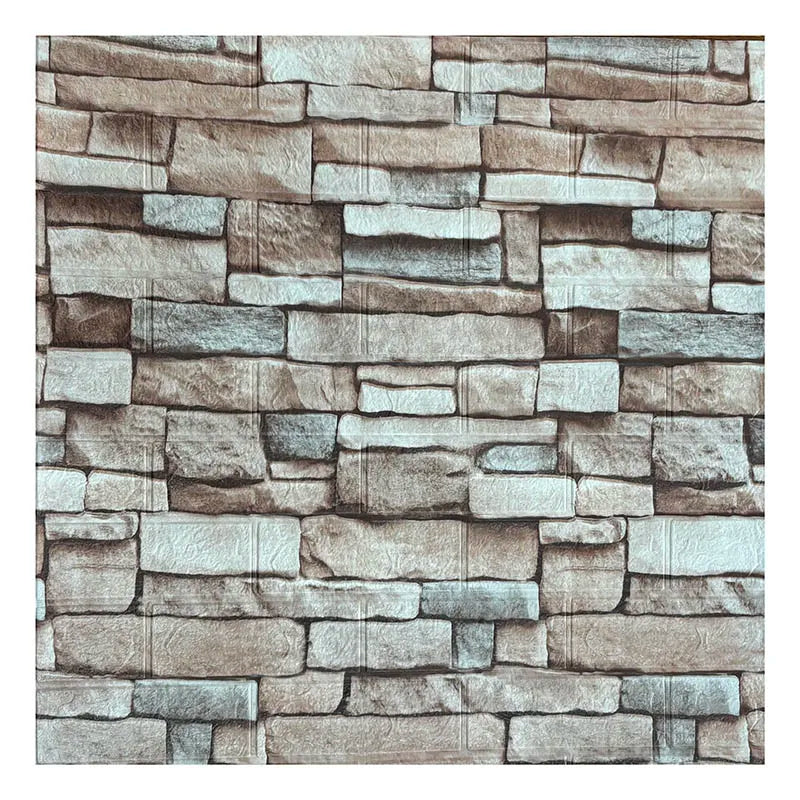 Self-Adhesive Waterproof 3D Wallpaper – 70cm x 100cm Moisture-Proof Brick Pattern for Home Decoration