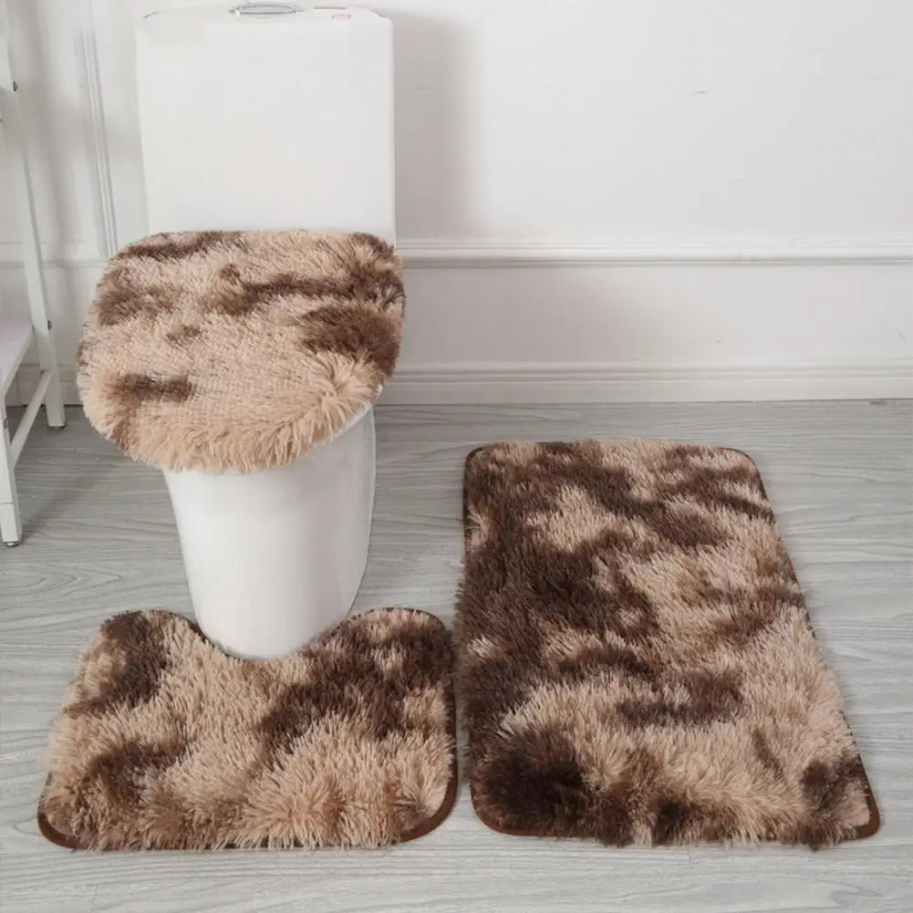 Luxurious 3-Piece Anti-Slip Bathroom Mat Set – Super Soft Microfiber Rugs with Non-Slip Backing