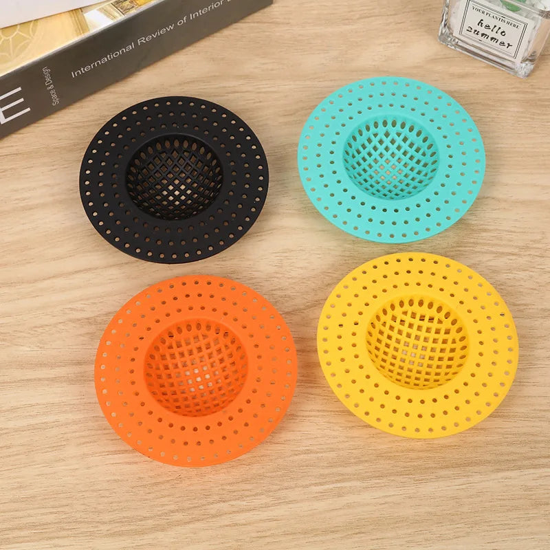 Silicone Hair Filter Sink Strainer – Anti-Blocking Bathtub, Shower & Floor Drain Stopper Plug