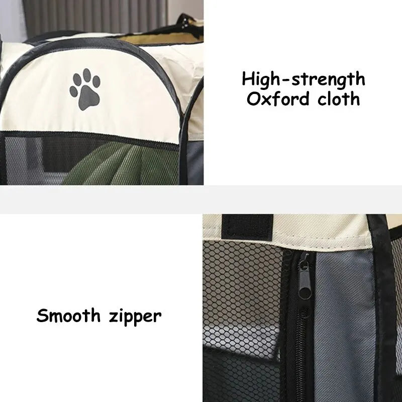 Portable fordable pet tent