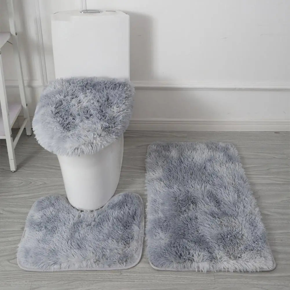 Luxurious 3-Piece Anti-Slip Bathroom Mat Set – Super Soft Microfiber Rugs with Non-Slip Backing