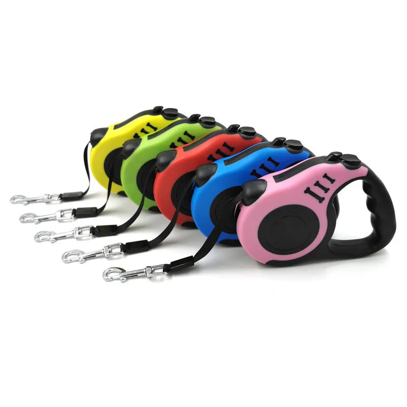 "3M/5M Retractable Dog Leash - Automatic Flexible Pet Traction Rope for Small, Medium & Large Dogs - Adjustable Leash Belt"