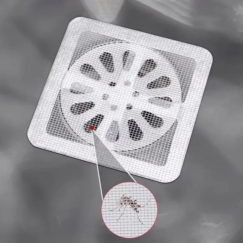 Disposable Shower Drain Hair Catcher – Mesh Drain Covers & Sink Strainer Filter for Bathroom & Kitchen