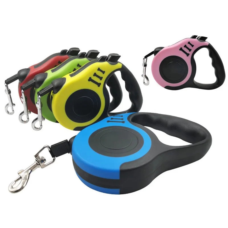 "3M/5M Retractable Dog Leash - Automatic Flexible Pet Traction Rope for Small, Medium & Large Dogs - Adjustable Leash Belt"