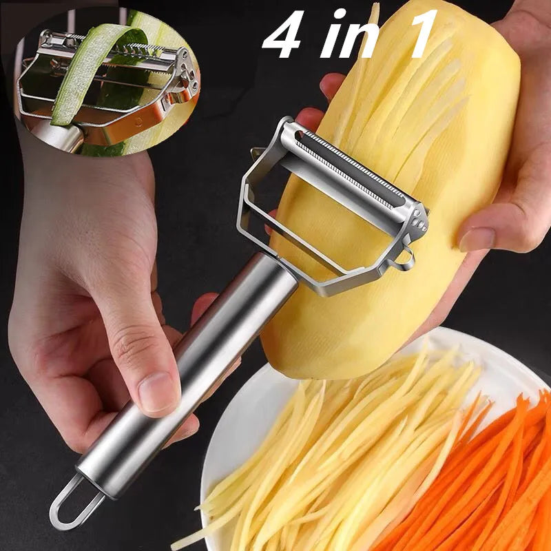 Multifunctional Kitchen Peeler | Stainless Steel Vegetable & Fruit Slicer