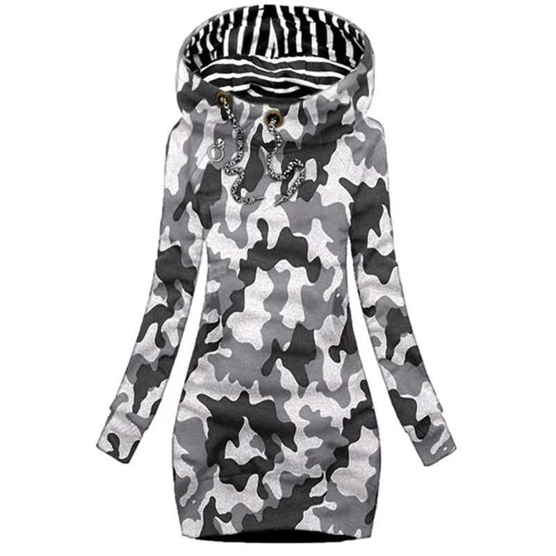 Slim Hooded Casual Hoodie Dress | Sleek and Versatile Design for Everyday Wear