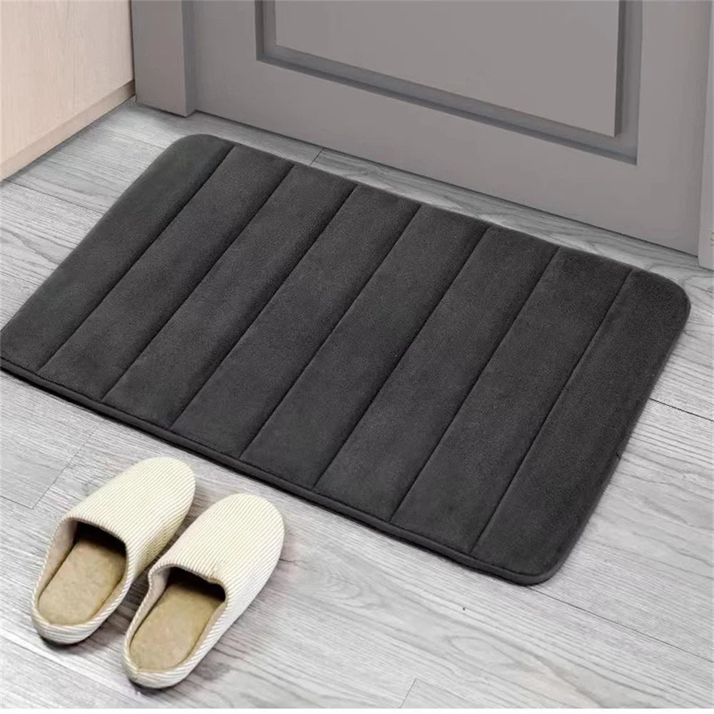 Super Absorbent Memory Foam Bath Mat – Non-Slip Bathroom Carpet for Bedroom, Shower & Toilet