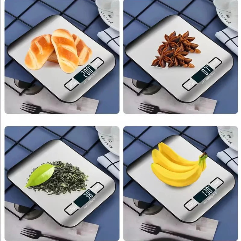 Digital Kitchen Scale with LED Display | 5kg/1g Precision Weighing Tool