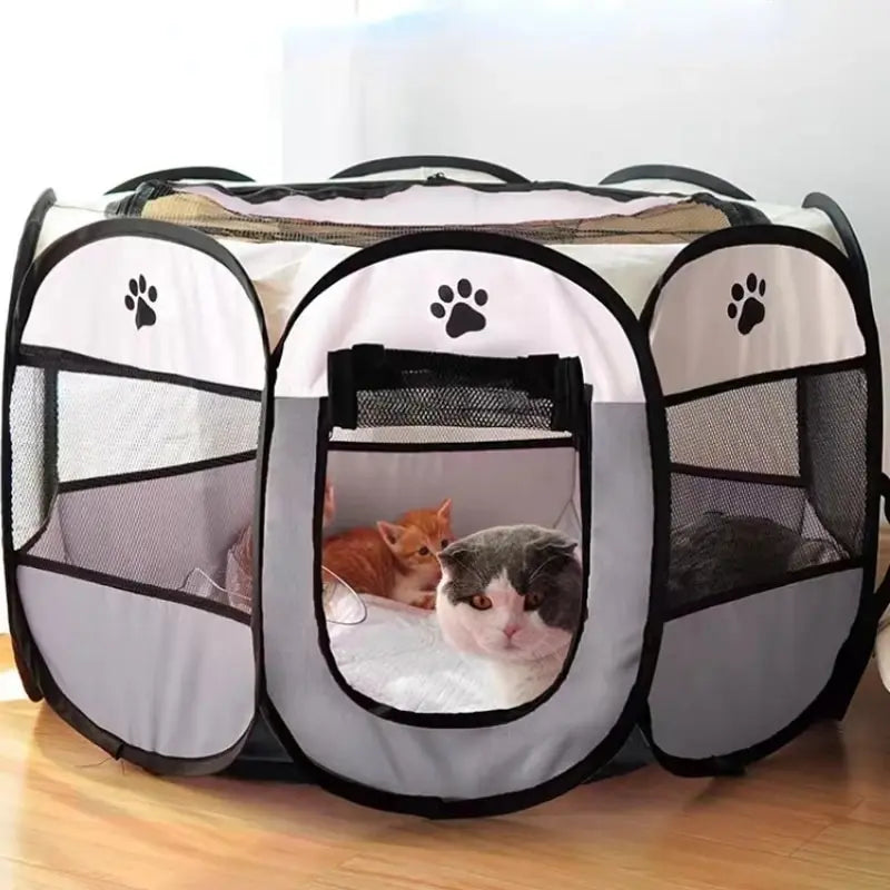 Portable fordable pet tent