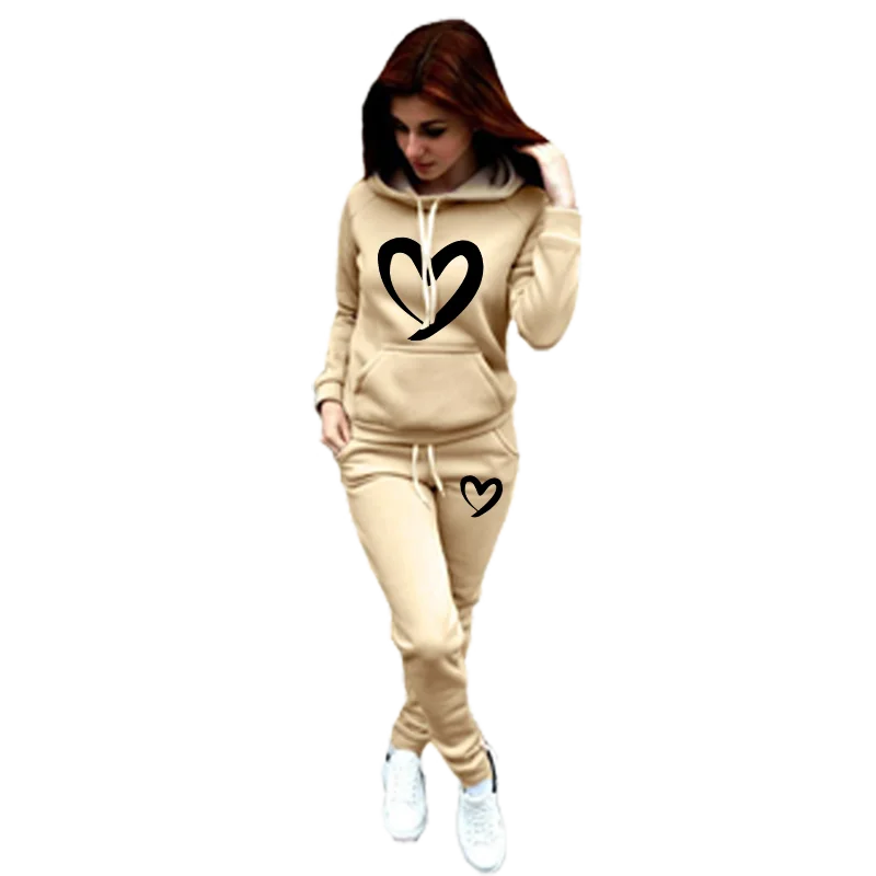 Comfortable Ladies’ Tracksuit | Soft Hooded Jogging Suit for Casual Sports Wear