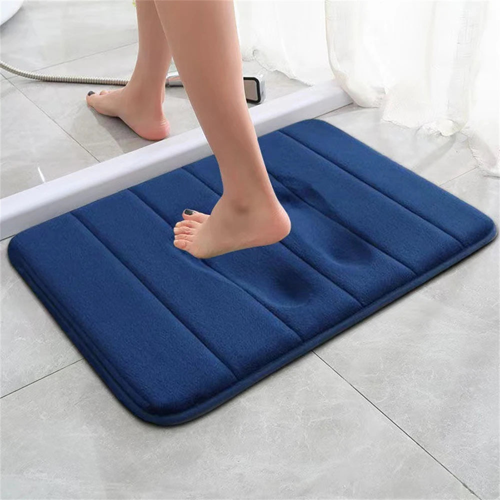 Super Absorbent Memory Foam Bath Mat – Non-Slip Bathroom Carpet for Bedroom, Shower & Toilet