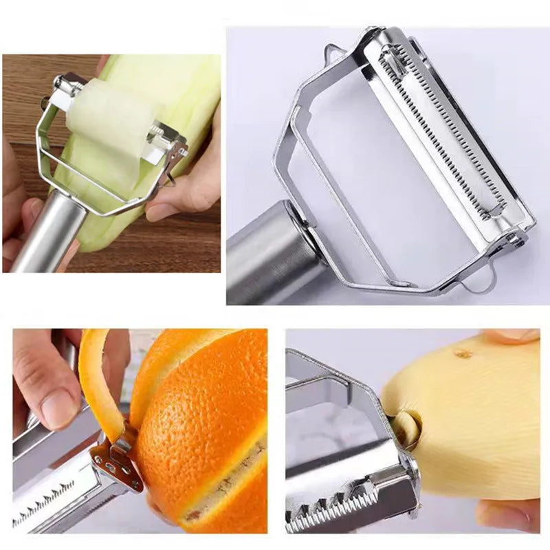 Multifunctional Kitchen Peeler | Stainless Steel Vegetable & Fruit Slicer