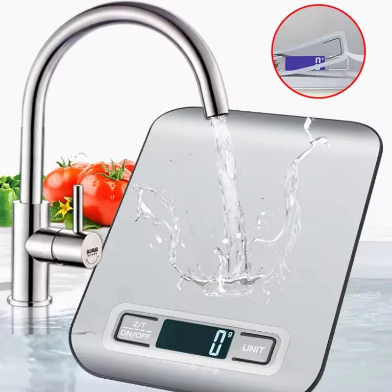 Digital Kitchen Scale with LED Display | 5kg/1g Precision Weighing Tool