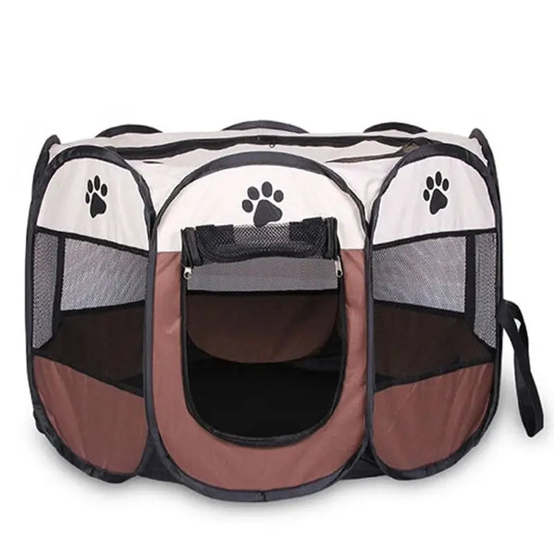 Portable fordable pet tent