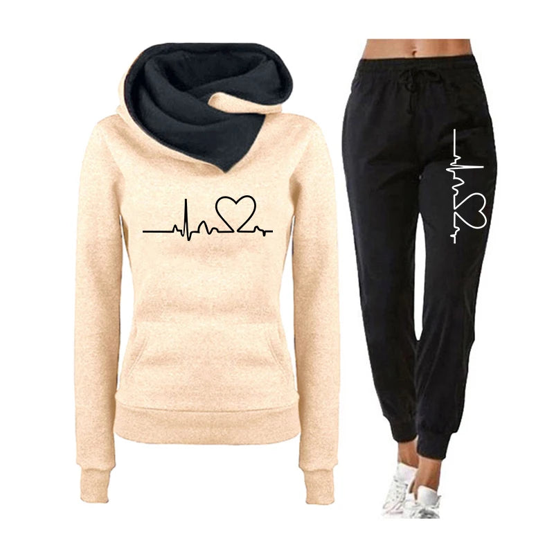 Stylish Hoodie & Jogger Combo | Solid Color Tracksuit for Everyday Comfort